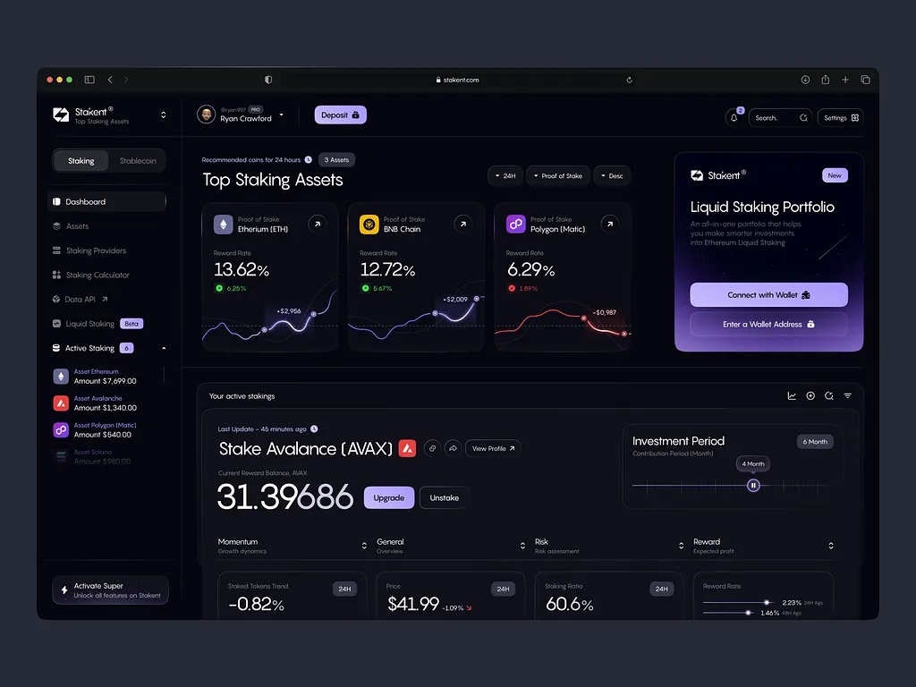 Staking Assets Platform